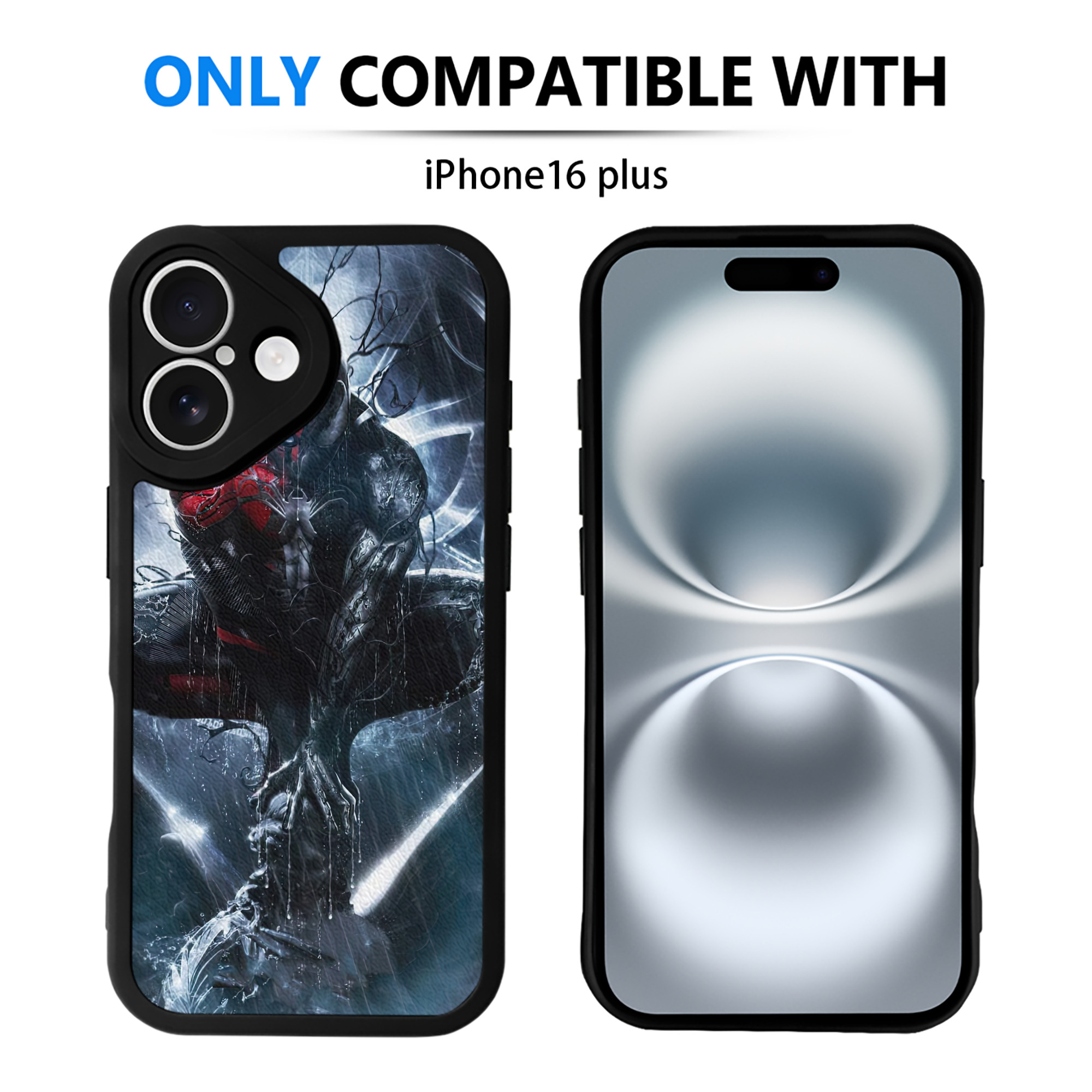 （画像用） Spider Man スパイダーマン 【iPhone 16シリーズ対応】シリコンスマホケース（レザー調） 材質：シリコン